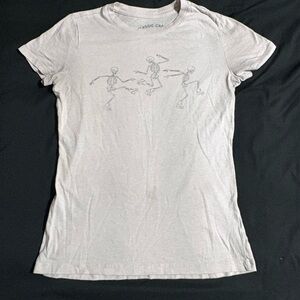 Classic Gray Skeleton Dance Women's Tee